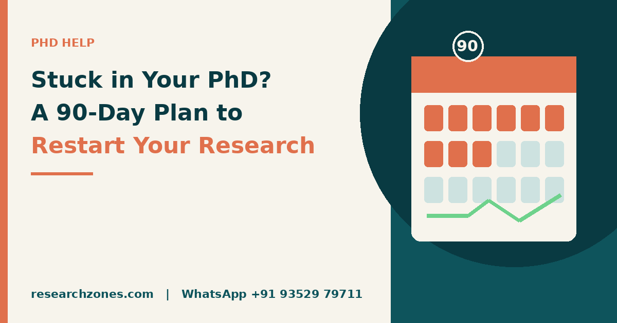 Stuck in Your PhD? A 90-Day Action Plan to Restart Your Research and Finish Key Milestones