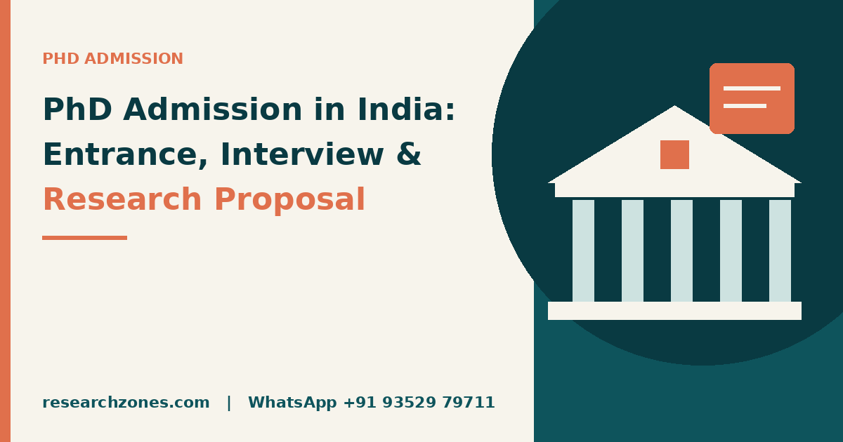 PhD Admission in India — Entrance, Interview and Research Proposal: A Step-by-Step Guide for Applicants